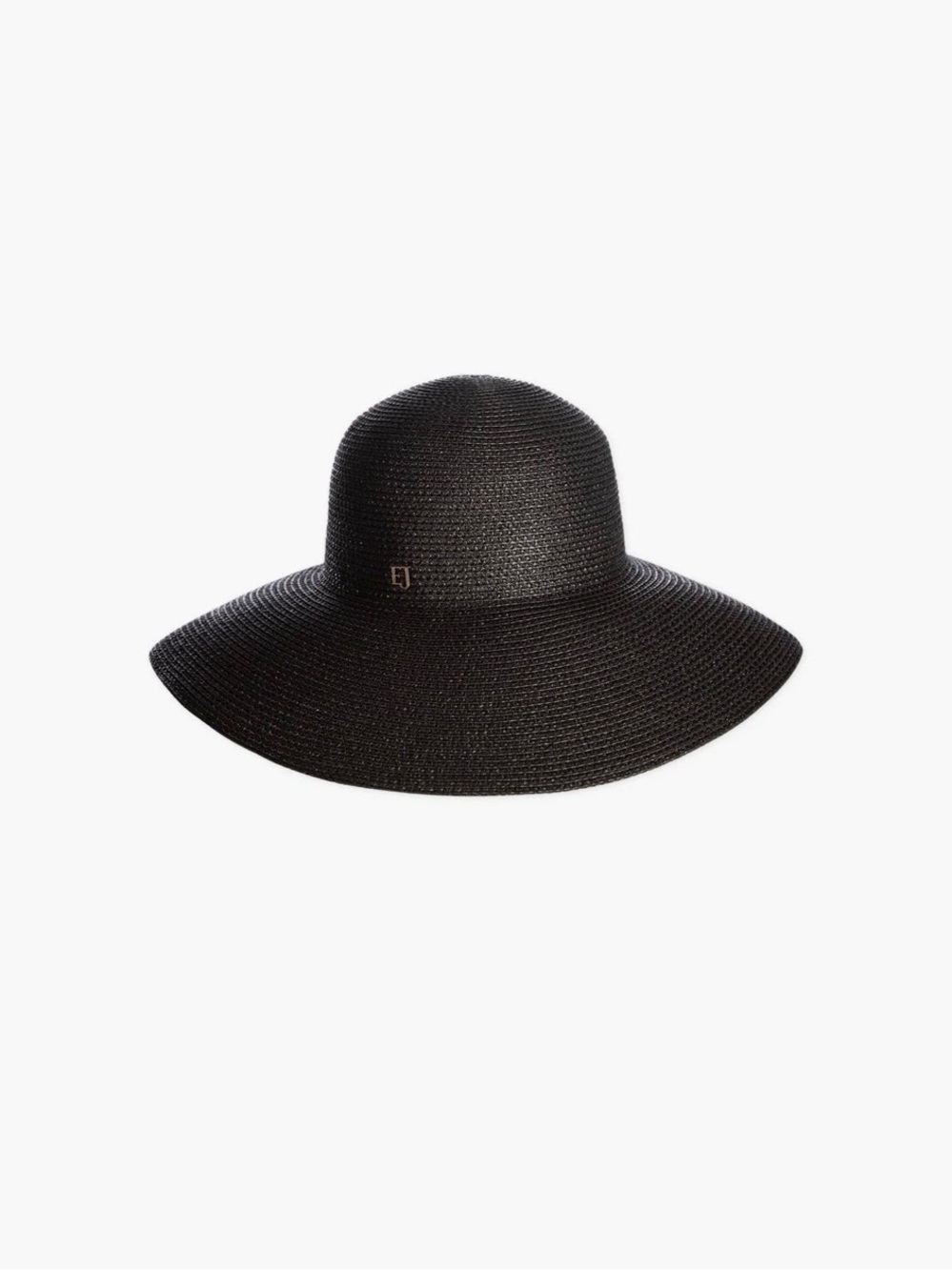 ERIC JAVITS HAMPTON Black Wide-Brim Straw Sun Hat - Women Accessories